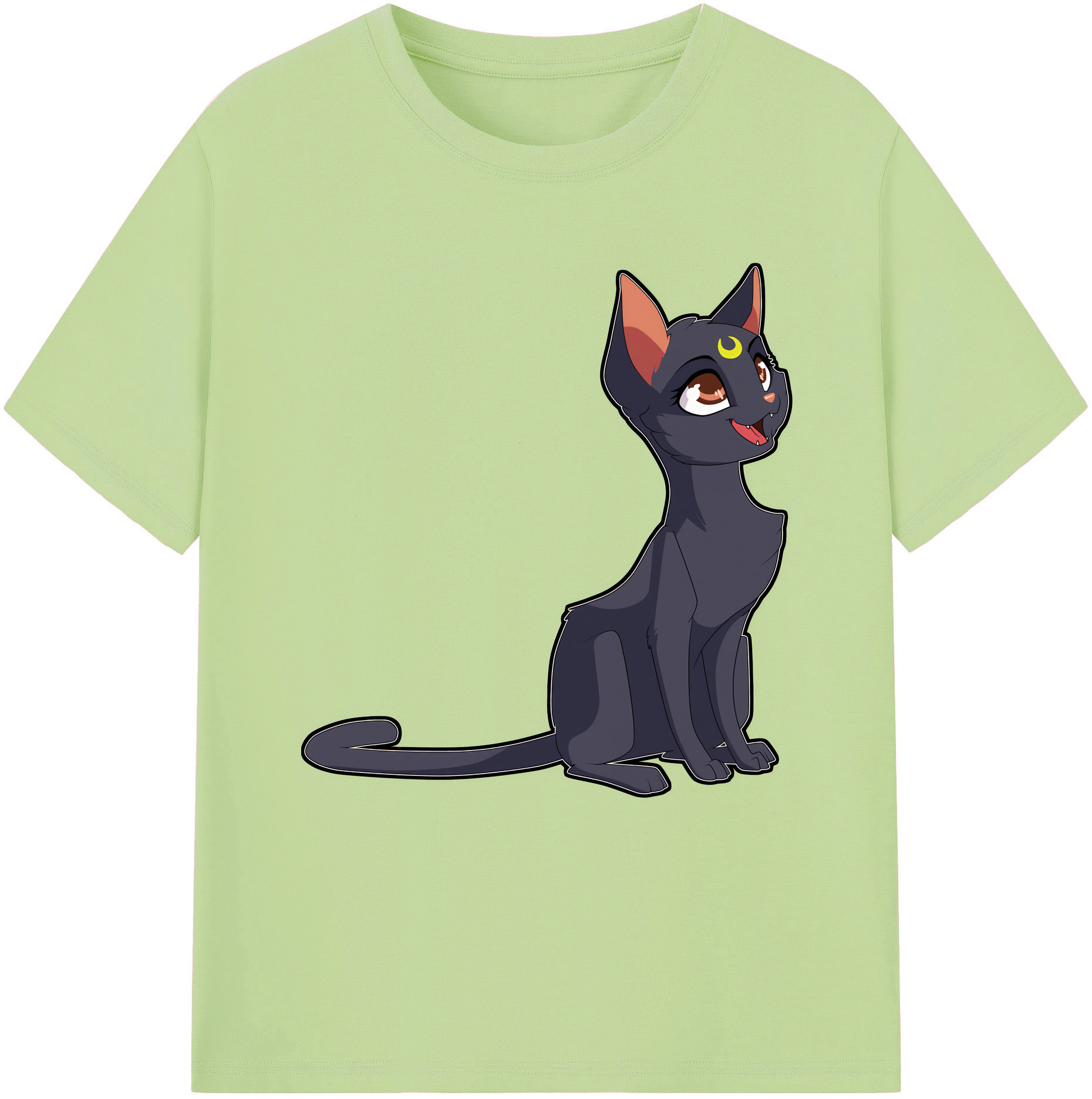 （画像用） 美少女戦士セーラームーン Sailor Moon 綿100％半袖Tシャツ（フロントプリント）